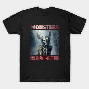 Monsters are misunderstood cool monster design T-Shirt